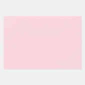 Roze Bloemhertengewei gepersonaliseerd Inpakpapier Vel (Voorkant 2)