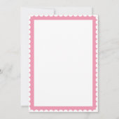 Roze bloemig Elegant Vrijgezellenfeest Kaart (Achterkant)