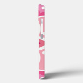 Roze & Bloemig Patroon Case-Mate iPhone Case (Achterkant / Links)