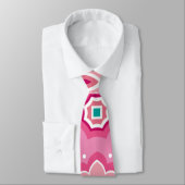 Roze & Bloemig Patroon Stropdas (Gebonden)