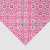Roze & Bloemig Patroon Tissuepapier (Detail)
