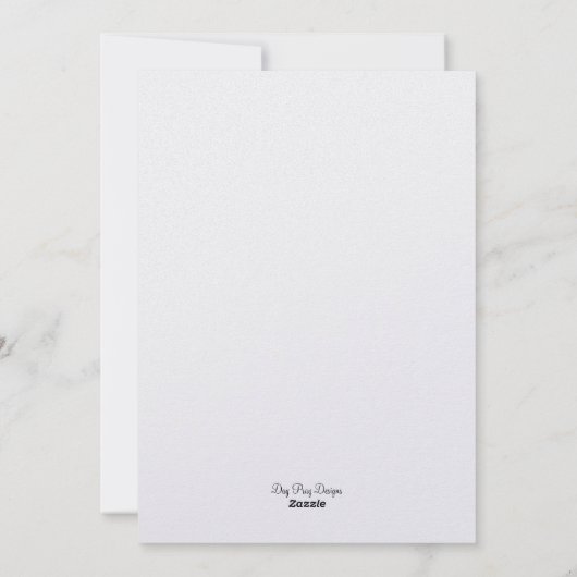 Roze bloemige aanpasbare kaart voor elke gelegenhe (Achterkant)