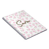 Roze bloemige AOP Notitieboek (Rechterzijde)