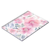 Roze Bloemige Aquarel Notitieboek (Linkerzijde)