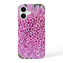 Roze Bloemige Aster Botanische iPhone 16 Hoes