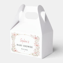 Roze bloemige babyshower