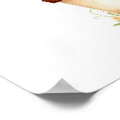 Roze bloemige ballon olifant avontuur poster (Hoek)