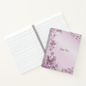Roze bloemige bladwijzer notitieboek (Binnen)