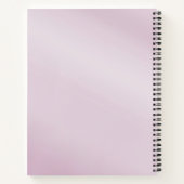 Roze bloemige bladwijzer notitieboek (Achterkant)