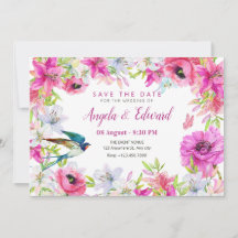 Roze bloemige bloei artistieke bruiloft