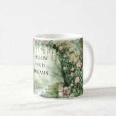 Roze Bloemige Bos Eekhoorn Koffiemok (Voorkant rechts)
