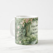 Roze Bloemige Bos Eekhoorn Koffiemok (Voorkant links)