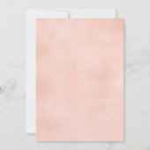 Roze bloemige bos herten baby shower uitnodiging (Achterkant)