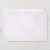 Roze bloemige bruids douche foto bedankkaart (Achterkant)