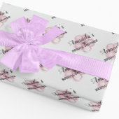 Roze Bloemige Bruidsdouche Cadeaupapier