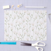 Roze Bloemige Bruidsdouche Tissuepapier (Craft)
