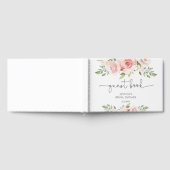 Roze bloemige bruidsmeidenavond gastenboek (Volledig)