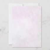 Roze Bloemige Bruiloft Feest Bedankkaart (Achterkant)