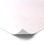 Roze bloemige bruiloftsborrel welkomstbord poster (Hoek)