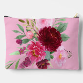  roze bloemige cosmetische tas (Achterkant)