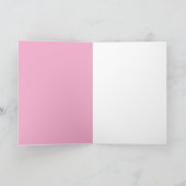  Roze Bloemige Dank Je Kaart (Binnen)