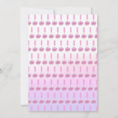 Roze bloemige dankkaart voor nijlpaard bedankkaart (Achterkant)