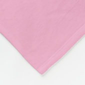Roze Bloemige Eenhoorn Fleece Deken (Hoek)