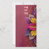 Roze Bloemige Elegantie Trouwcollectie (Achterkant)