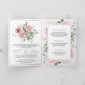 Roze Bloemige Eucalyptus All-in-One Trouwdag (Binnen)
