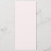 Roze bloemige eucalyptus bruiloft menu (Achterkant)