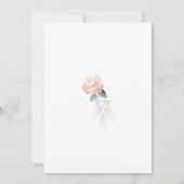 Roze Bloemige Eucalyptus Trouw Save The Date Kaart (Achterkant)