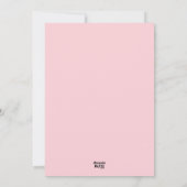 Roze bloemige Gelukkige Moederdag In het Spaans Feestdagenkaart (Achterkant)