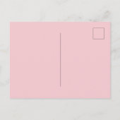 Roze bloemige geometrische bruiddoucheuitnodiging briefkaart (Achterkant)