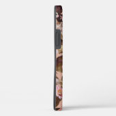 Roze bloemige gepersonaliseerde naam rustiek Case-Mate iPhone case (Achterkant / Rechts)