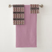 Roze bloemige handdoek set (Insitu)