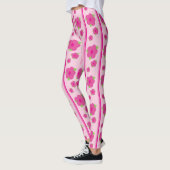 Roze bloemige Leggings (Links)