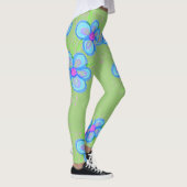 Roze bloemige Leggings (Rechts)