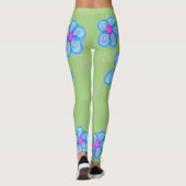 Roze bloemige Leggings (Achterkant)