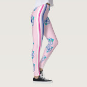 Roze bloemige Leggings (Rechts)
