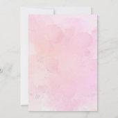 Roze bloemige lente konijn Some Bunny 1e verjaarda Bedankkaart (Achterkant)