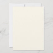 Roze bloemige lichtgele bruiloftsdouche kaart (Achterkant)