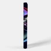 Roze bloemige moderne abstracte kunstkleurpatroon Case-Mate iPhone case (Achterkant / Rechts)