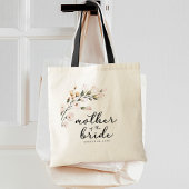 Roze bloemige moeder van de bruid tote bag