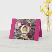 ROZE BLOEMIGE MOEDERDAG GROET KAART (Gele Bloem)