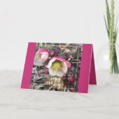 ROZE BLOEMIGE MOEDERDAG GROET KAART (Voorkant)