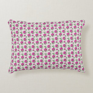 Roze bloemige naadloos patroon   Elegante aquarel  Accent Kussen