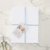 Roze Bloemige Pampagras Gedroogde Palmbladeren Bru Cadeaulabel (Met Touw)