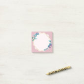Roze bloemige plaknotities | Mooie esthetische not Post-it® Notes (Op bureau)