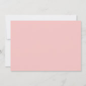 Roze Bloemige Pompoen Herfst Bruidsdiner Bedankt Kaart (Achterkant)