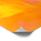 Roze Bloemige Pop Poster (Hoek)